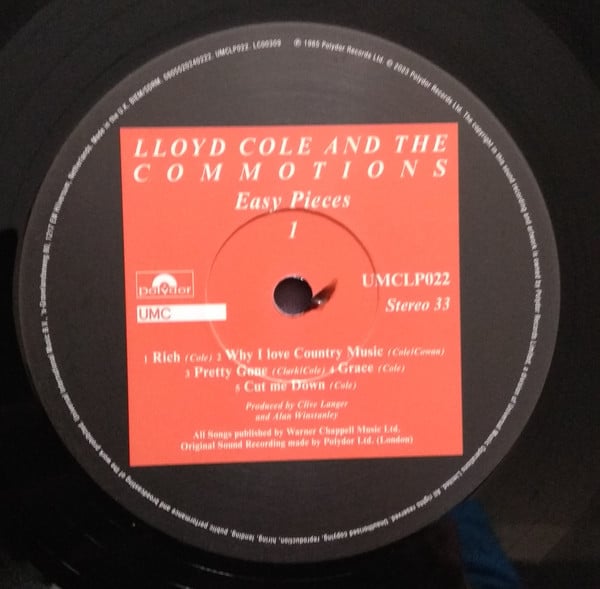 Lloyd Cole & The Commotions : Easy Pieces (LP, Album, RE)