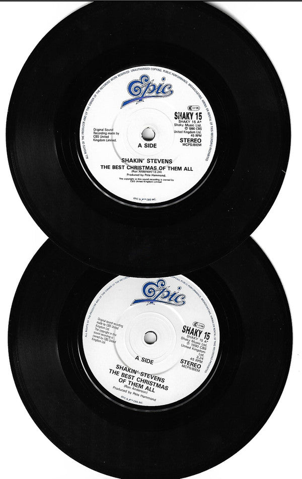 Shakin' Stevens : The Best Christmas Of Them All (7", Single)