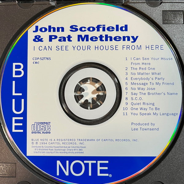 John Scofield & Pat Metheny : I Can See Your House From Here (CD, Album, Club)