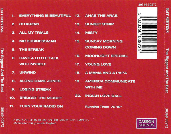 Ray Stevens : The Biggest And The Best (CD, Comp)