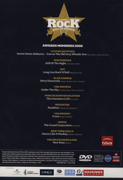 Various : Roll Of Honour (Awards Nominees 2006) (DVD-V, PAL)