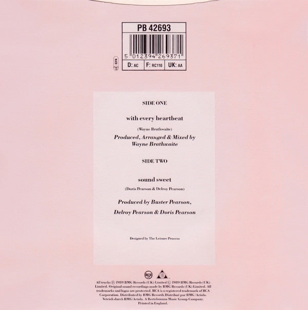 Five Star : With Every Heartbeat (7", Single)