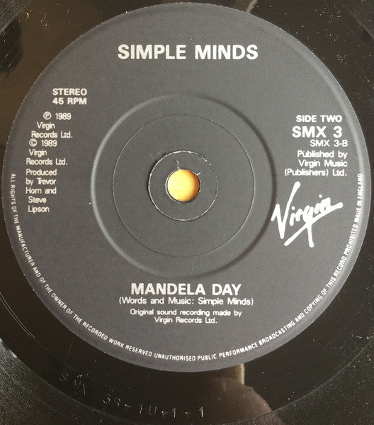Simple Minds : Ballad Of The Streets (7", EP, Bla)