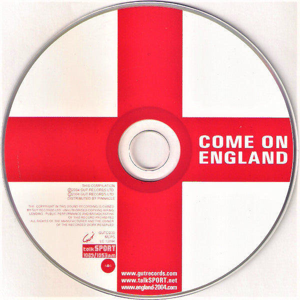 Various : Come On England - Football Songs For Football Fans (CD, Comp)