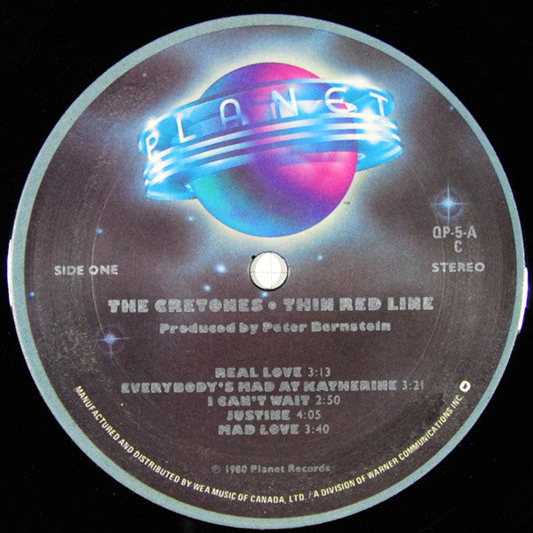 The Cretones : Thin Red Line (LP, Album)