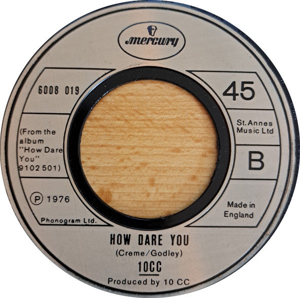 10cc : I'm Mandy Fly Me (7", Single, Lar)