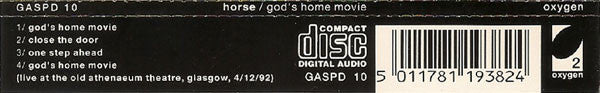 Horse (3) : God's Home Movie (CD, Single)