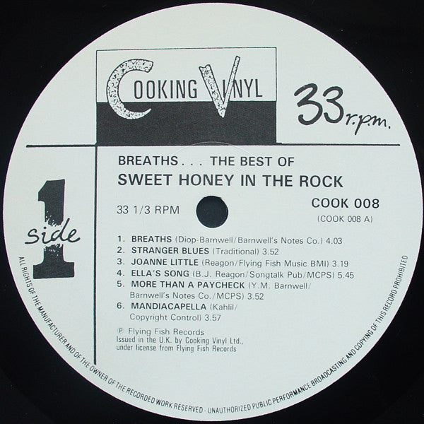 Sweet Honey In The Rock : Breaths... The Best Of (LP, Comp)