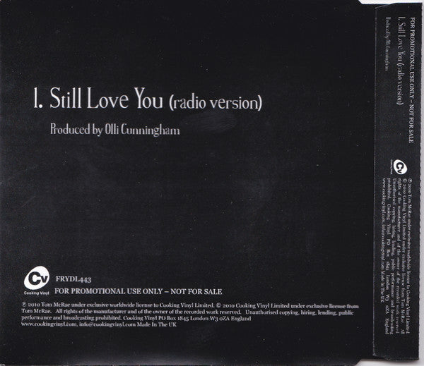Tom McRae : Still Love You (CDr, Single, Promo)