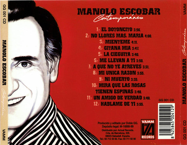 Manolo Escobar : Contemporáneo (CD, Album)