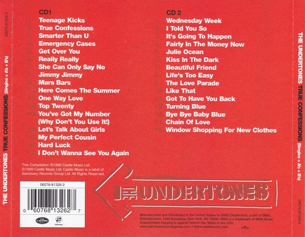 The Undertones : True Confessions (Singles=A’s+B’s) (2xCD, Comp)
