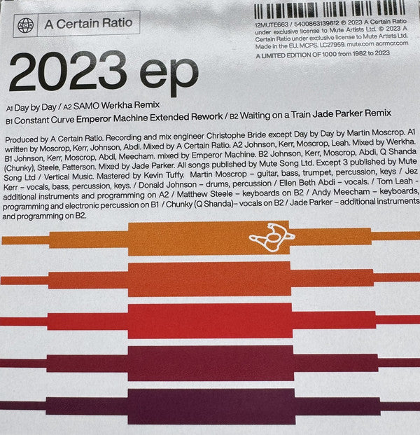 A Certain Ratio : 2023 EP (12", EP, Ltd)