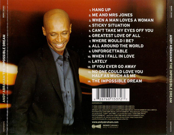 Andy Abraham - The Impossible Dream (CD) (Very Good Plus (VG)) - DaddyPop