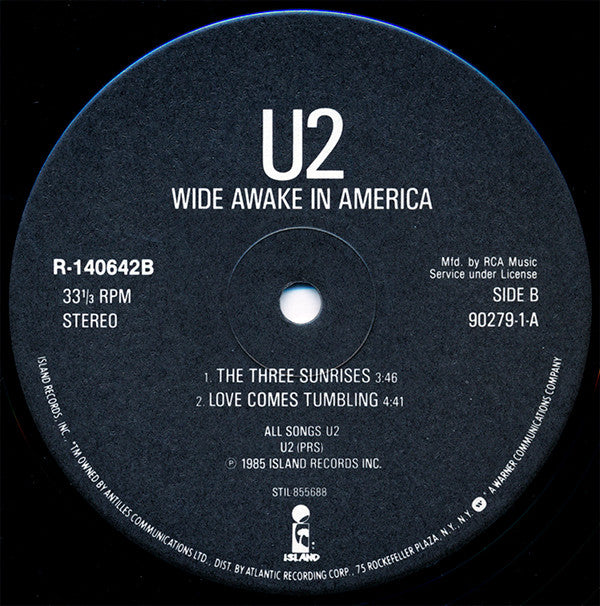 U2 : Wide Awake In America (12", EP, Club, RCA)