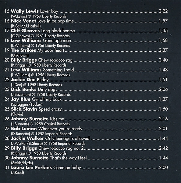 Various : Red Hot Rockabilly Part 3 (CD, Comp)