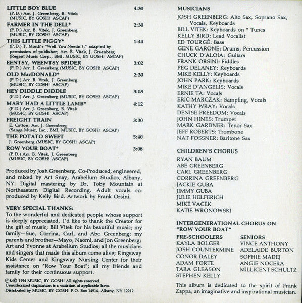 The Mother Goose Jazz Band : Go With The Flow (CD, Album)