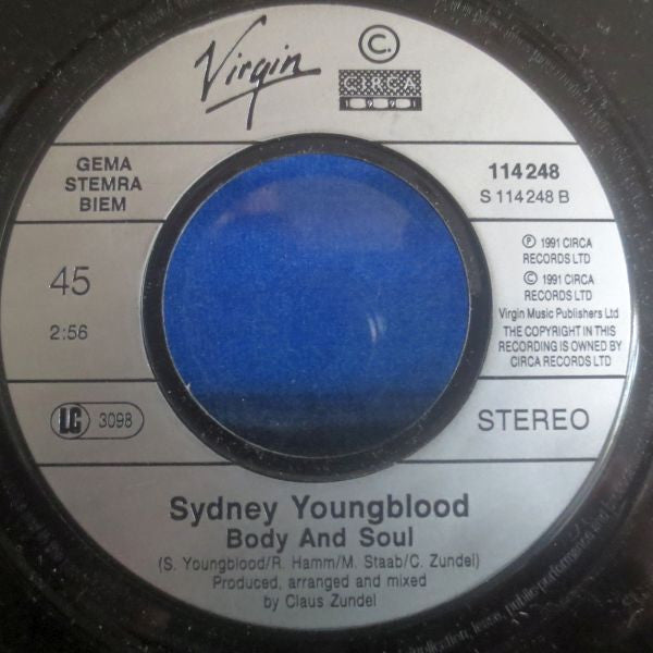 Sydney Youngblood : Hooked On You (7", Single)