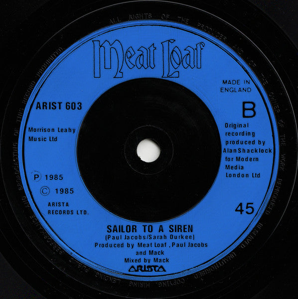 Meat Loaf : Piece Of The Action (7", Single)