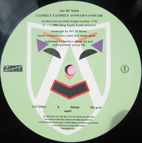 The Art Of Noise : Close-Up (12", Single, 4th)