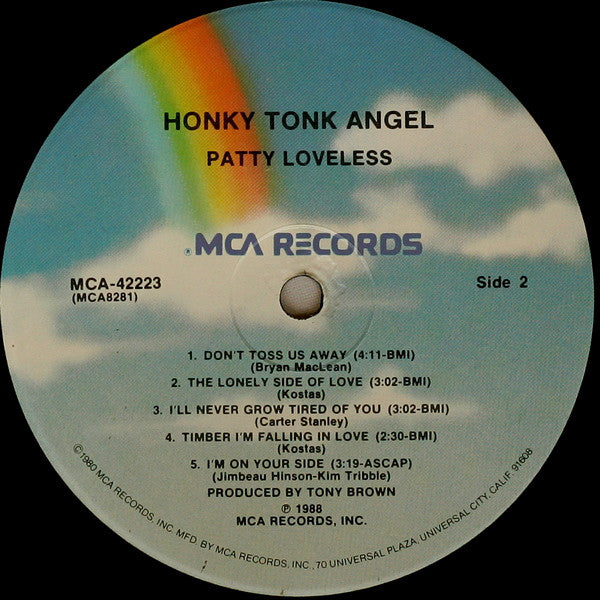 Patty Loveless : Honky Tonk Angel (LP, Album, Pin)