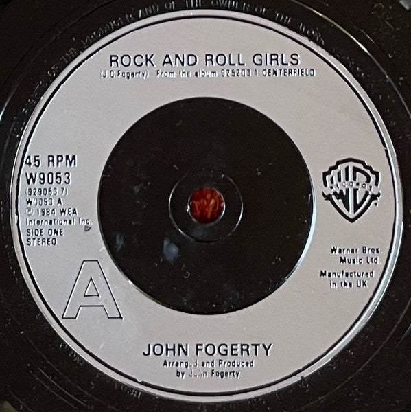 John Fogerty : Rock And Roll Girls (7", Single)