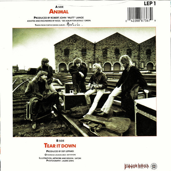 Def Leppard : Animal (7", Single, Sil)