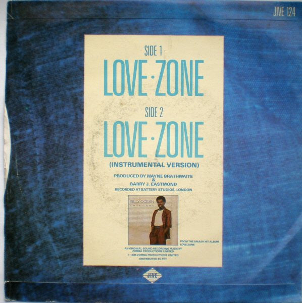 Billy Ocean : Love Zone (7", Single)