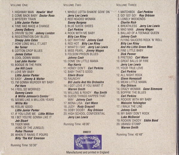 Various : Authentic Blues • Rockabilly • Rock'n'Roll (3xCD, Comp + Box, Comp)