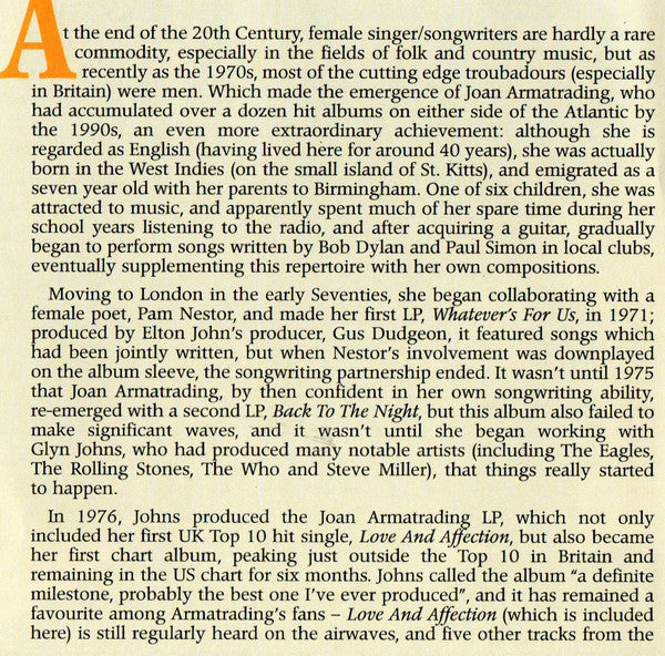 Joan Armatrading : The Collection (CD, Comp, RE)