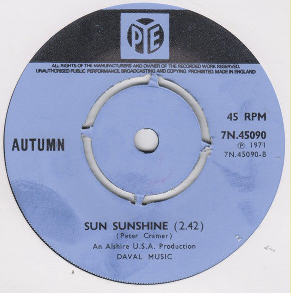 Autumn (16) : My Little Girl (7", Single)