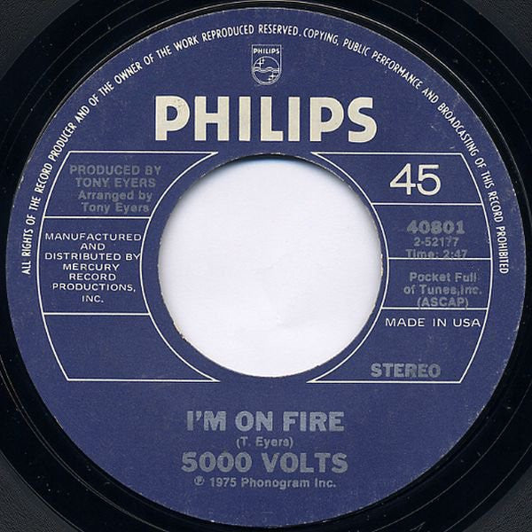 5000 Volts - Im On Fire Still On Fire (7) (Very Good Plus (VG)) - DaddyPop