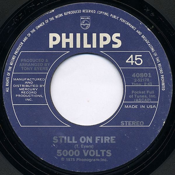 5000 Volts - Im On Fire Still On Fire (7) (Very Good Plus (VG)) - DaddyPop
