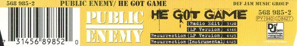 Public Enemy : He Got Game (CD, Single)