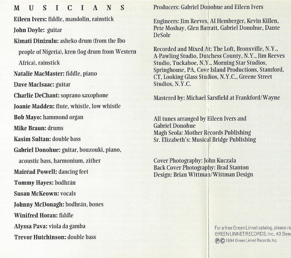 Eileen Ivers : Traditional Irish Music (CD, Album)