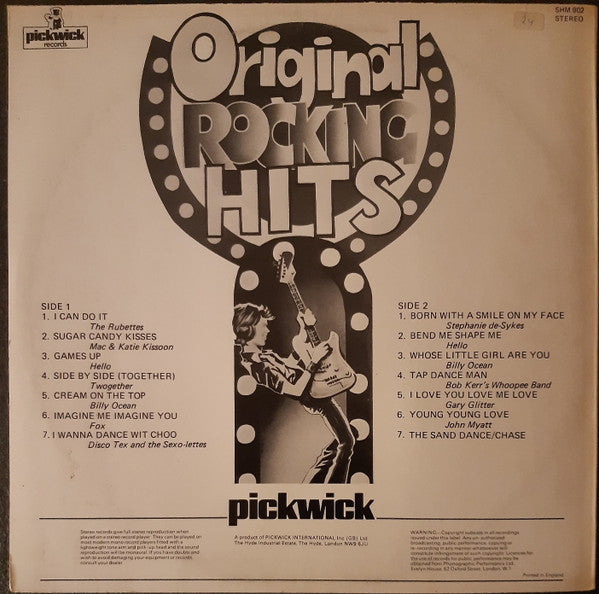 Various : Original Rocking Hits (LP, Comp)