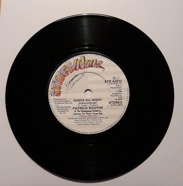 Patrick Boothe - Dance All Night (7) (Very Good Plus (VG)) - DaddyPop