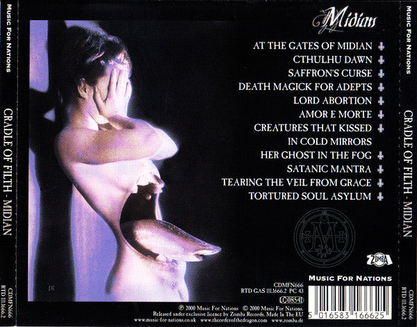 Cradle Of Filth : Midian (CD, Album)