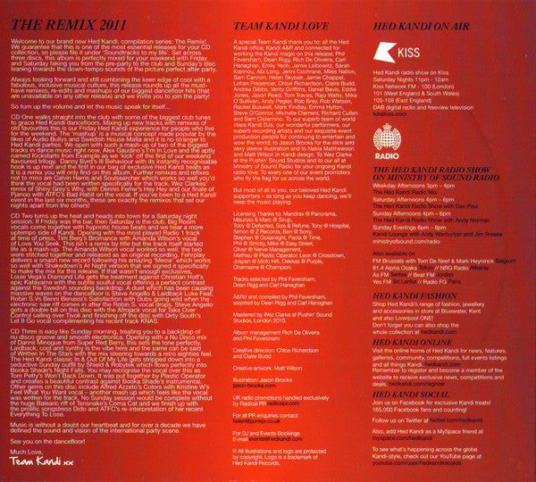 Various : Hed Kandi: The Remix 2011 (3xCD, Comp, Mixed)