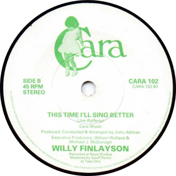 Willy Finlayson : Beyond The Blue Horizon (7")