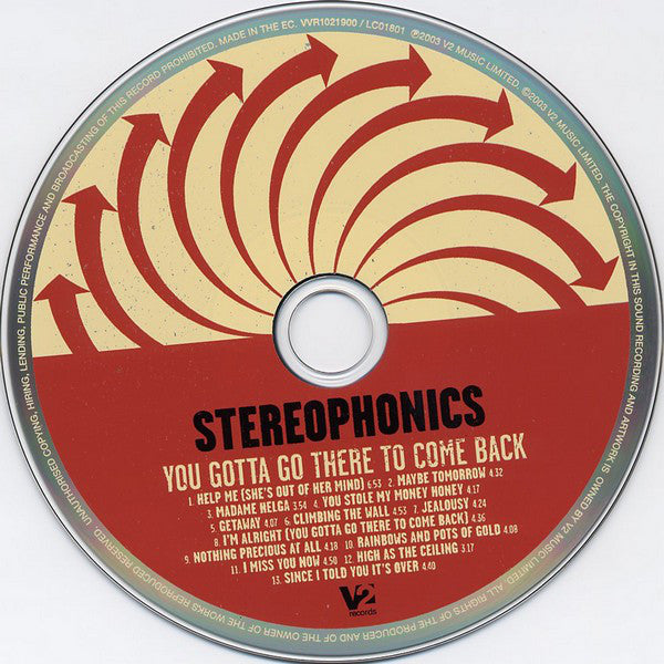 Stereophonics : You Gotta Go There To Come Back (CD, Album, Ltd, Car)