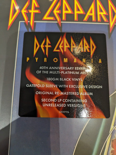 Def Leppard : Pyromania (LP, Album, RE, RM, 180 + LP, 180 + 40t)