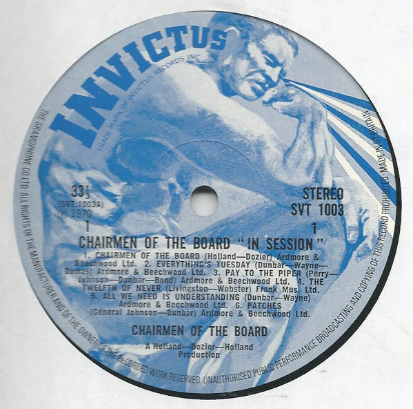 Chairmen Of The Board : In Session (LP, Album)