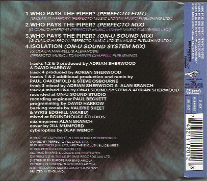 Gary Clail & On-U Sound System : Who Pays The Piper? (CD, Single)