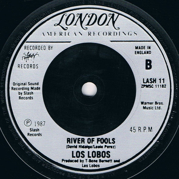 Los Lobos : One Time One Night (7", Single)