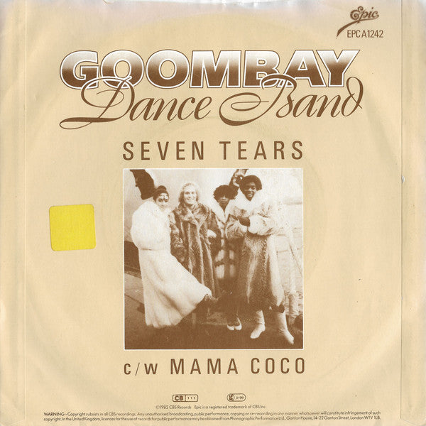 Goombay Dance Band : Seven Tears (7", Single, Pap)