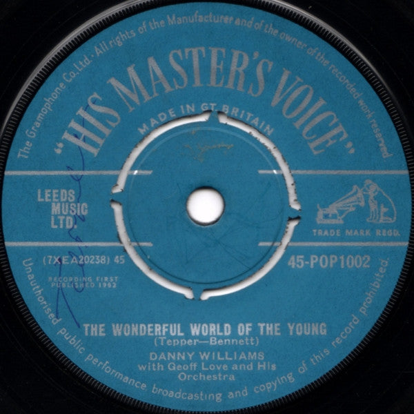 Danny Williams With Geoff Love & His Orchestra : The Wonderful World Of The Young (7", Single, Tur)