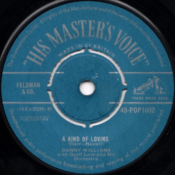 Danny Williams With Geoff Love & His Orchestra : The Wonderful World Of The Young (7", Single, Tur)