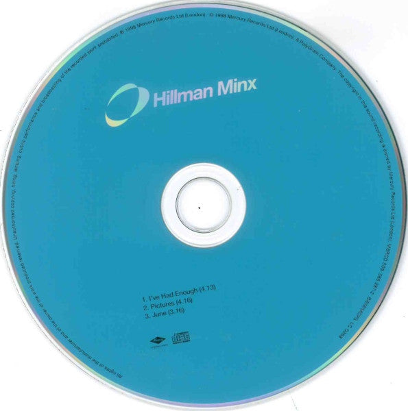 Hillman Minx : I've Had Enough (CD, Single)