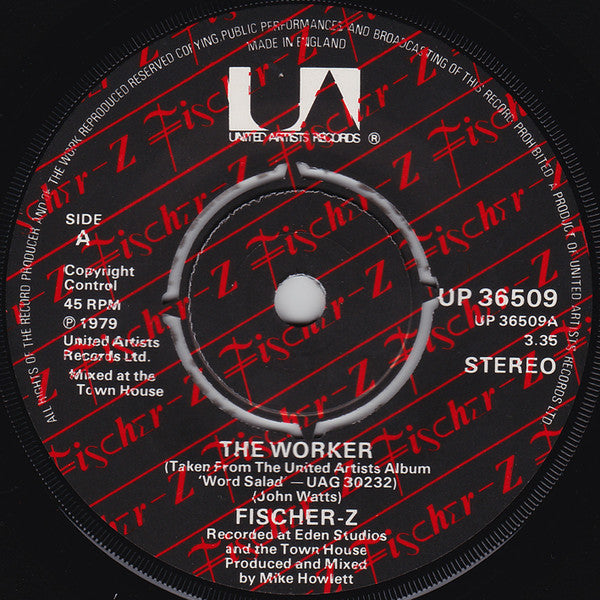Fischer-Z : The Worker (7", Single)