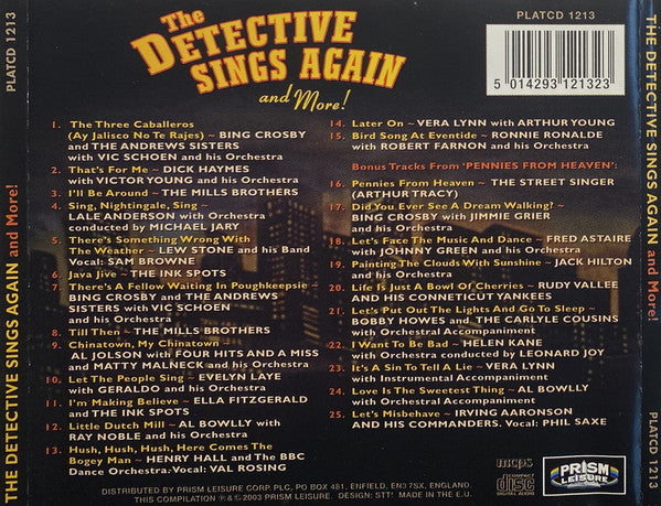 Various : The Detective Sings Again And More! (2xCD, Comp)